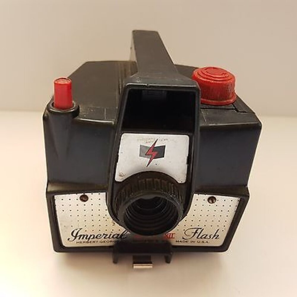 Vintage Black Imperial Mark XII Flash Camera by Herbert George Chicago 6 ILL